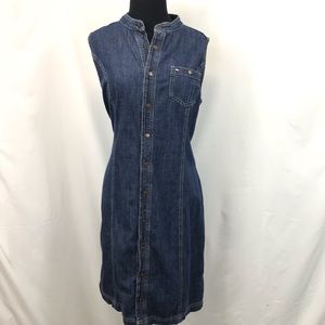 Vintage Tommy Hilfiger denim sleeveless dress 16